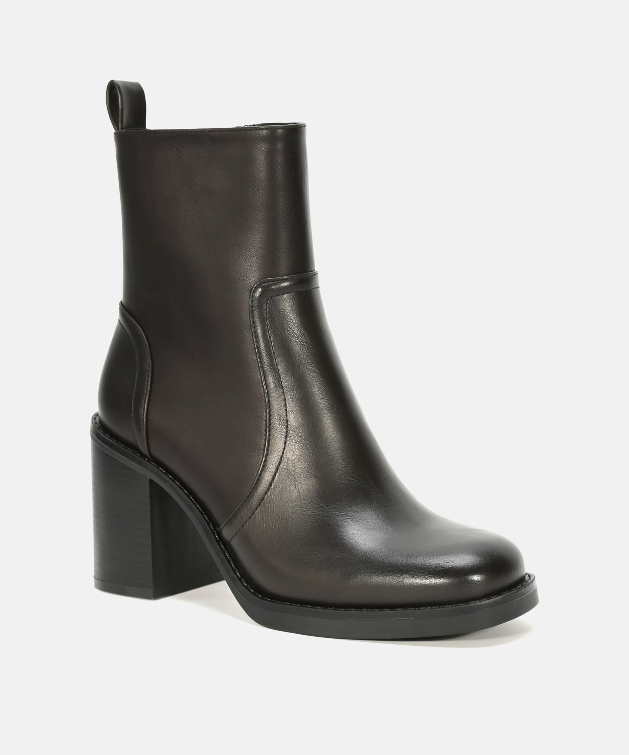 Botines negros tac&oacute;n liso image number null